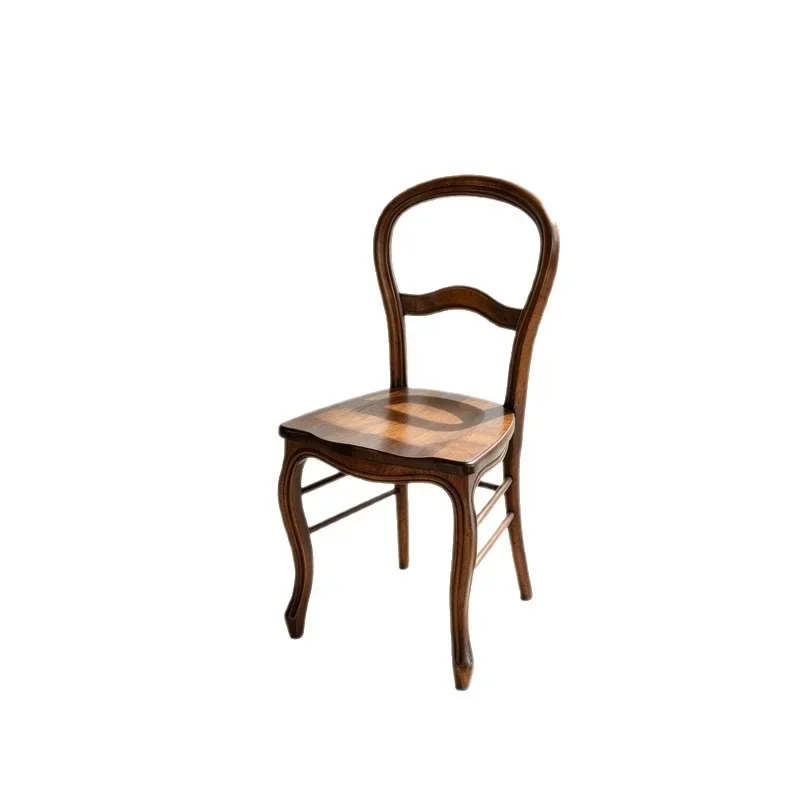 Log rhyme chair, new Chinese-style household single chair tea room tea tasting back chair