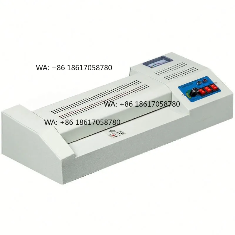 A4 Electric Hot Laminator Machine, Professional Document Pouch Sealer for Office Stationery and Home Use Laminating Equipment