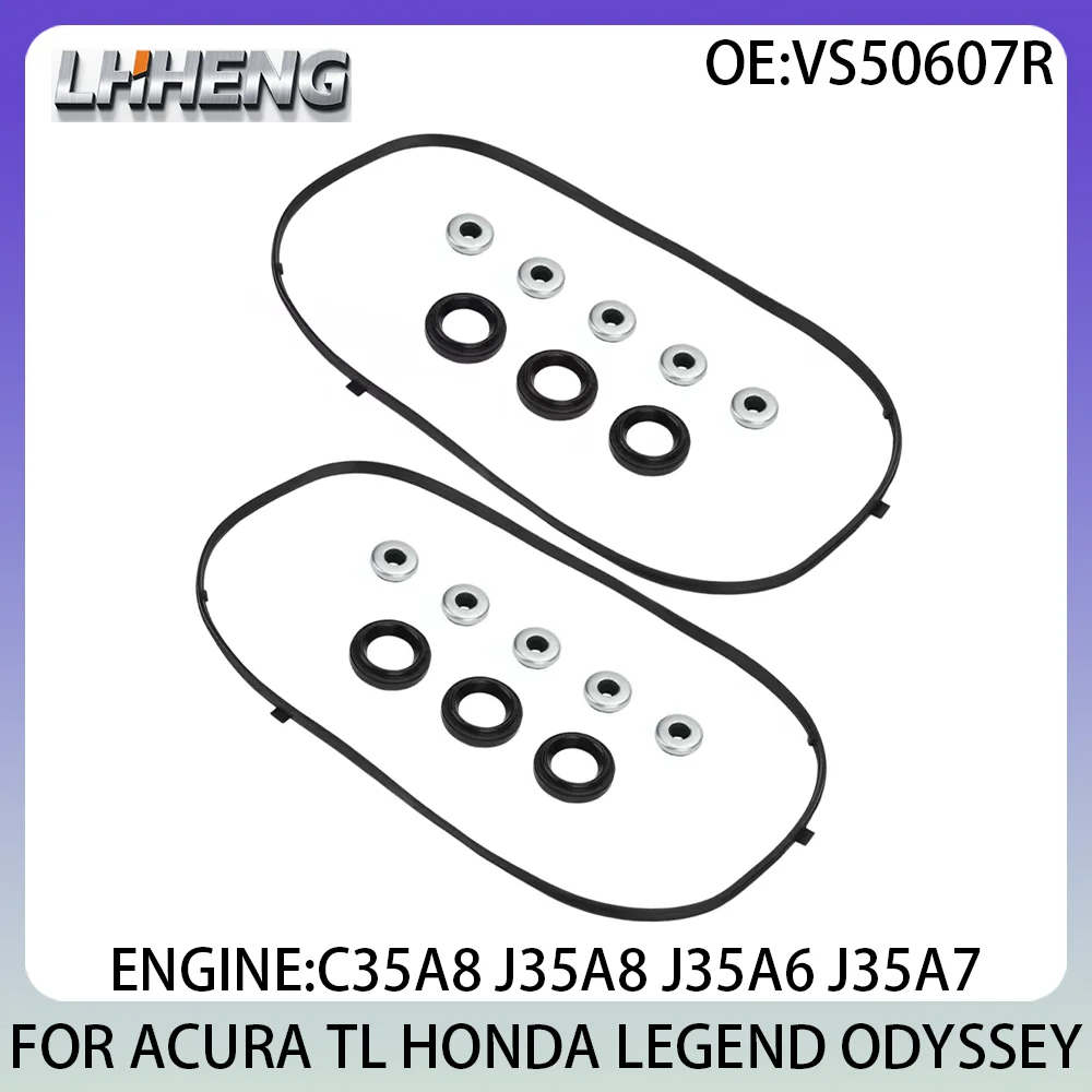 

Engine Valve Cover Cylinder Gasket For ACURA TL HONDA LEGEND ODYSSEY VS50607R C35A8 J35A8 J35A6 J35A7 3.5 L T V6 GAS 04-12 3.5L