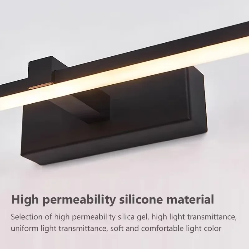 Led Mirror Lights Wall Lamps Recharge Bathroom Wall Light LED Flat Lamp Modern Indoor Wall lamp Bathroom Lighting Make Up