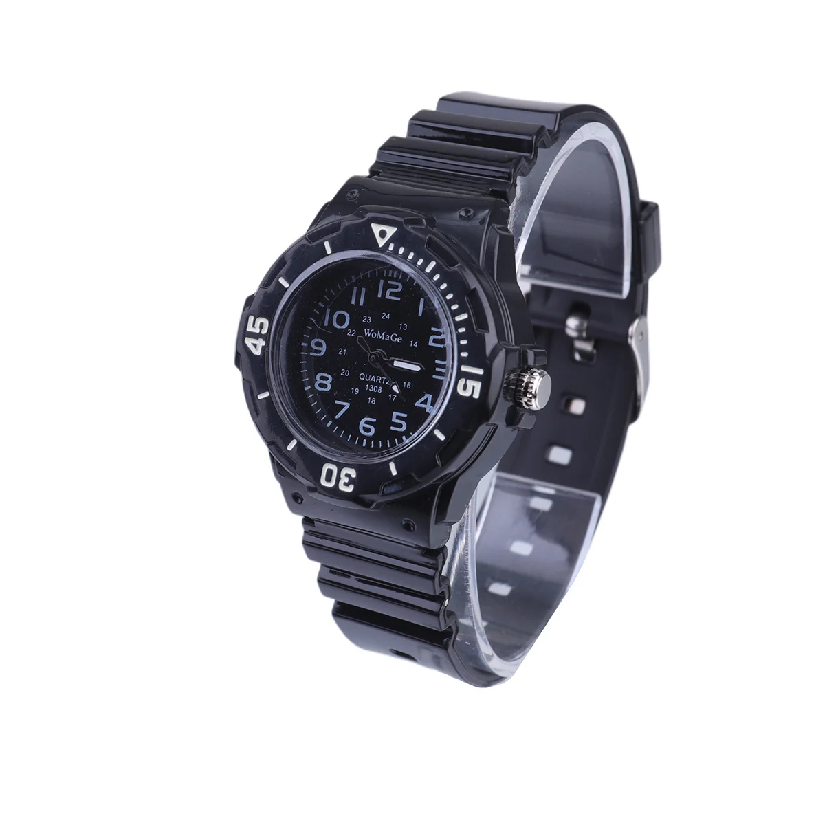 ساعة كوارتز سوداء أنيقة للاستخدام اليومي، حركة كوارتز دقيقة، قرص سهل القراءة #5