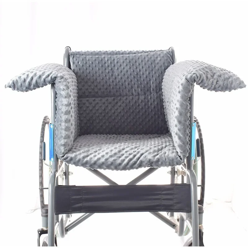 

Wheelchair Cushion Anti-collision Seat Cushion Super Soft Half-Wrapped Sit Pad Winter Protective Warm Pad for Elderly Rheumatism