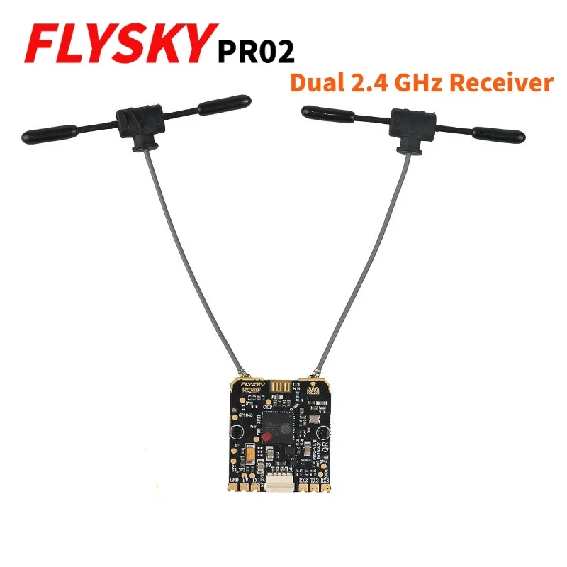 SmCpFlysky PR02 16CH ELRS Dual Core And 2.4G 500Hz/F1000Hz Receiver For RC Car Boat Robot Plane Model Transmitter Remote Control