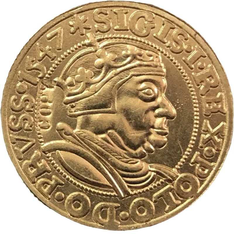 

1547 Kingdom of Poland Dukat - Zygmunt I Stary Gdansk mint