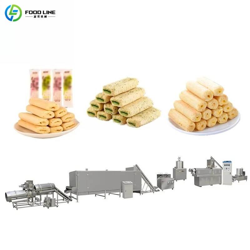 Customized High Speed Puffed Food Production Line Automatic Snack Food Extruder for Mass Production