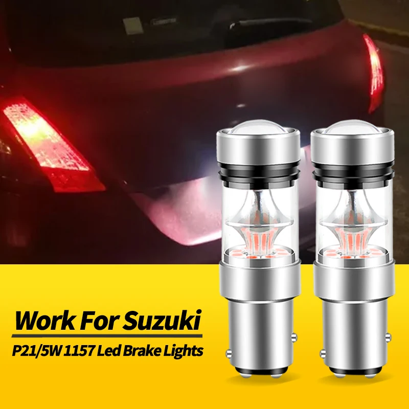 2PCS 1157 BAY15D LED Brake Light Bulbs Canbus ​For Suzuki Alto 1994-2008 Celerio 2014-up Grand Vitara 2 2006-2015 Swift 1989-up