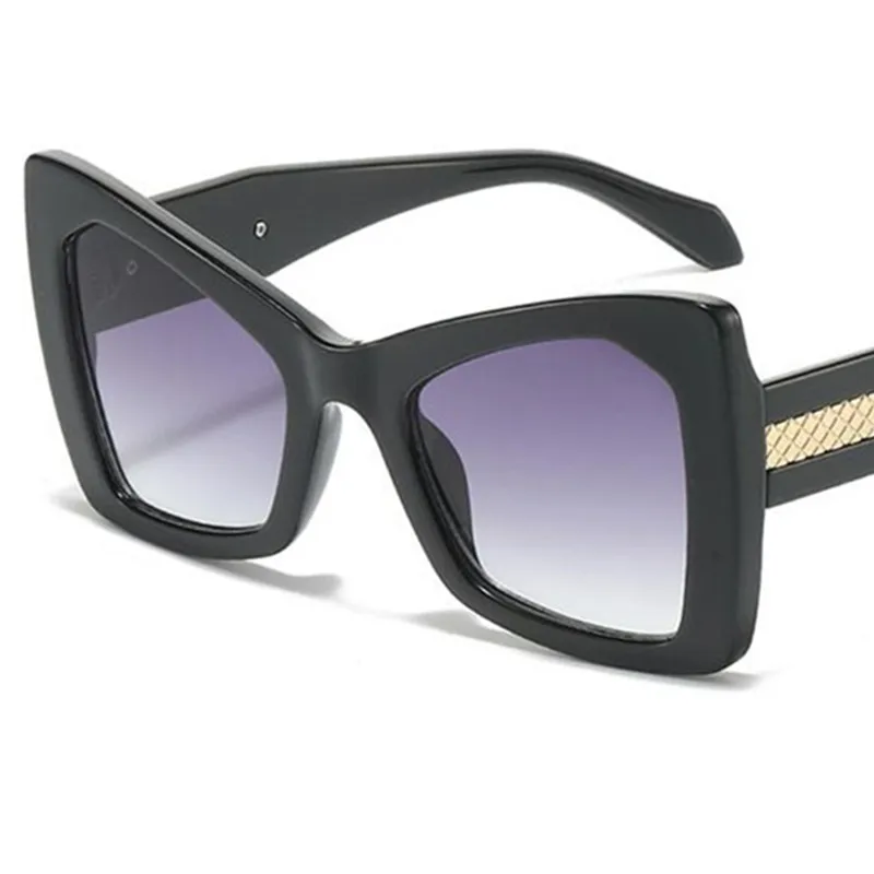 

Модные солнцезащитные очки унисекс, анти-УФ-очки, очки в оправе большого размера, декоративные лоскутные солнцезащитные очки с бабочками