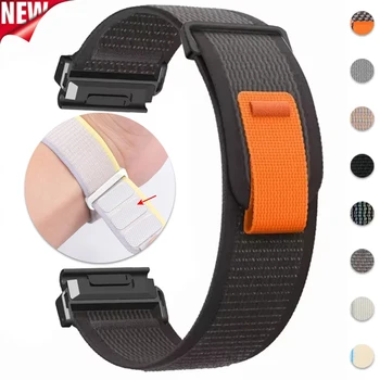 Quickfit 22mm 26mm pulseira de náilon para garmin fenix 8 51mm 7 7x pro 6 6x 5 5x plus pulseira smartwatch para garmin epix gen pulseira