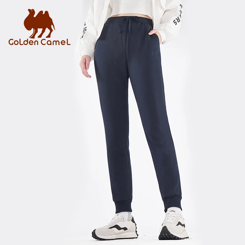 GOLDEN CAMEL Hiking Pants Women Fur Joggers Cotton Warm Fleece Sweatpants Male Running Thermal Trousers Winter Pant for Men 2023