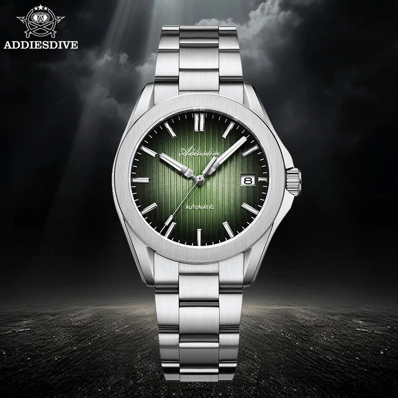 ADDIESDIVE Classic Men's Automatic Watches AR Coating Sapphire Super Luminous Business Sports NH35A Mechanical Dive Watch AD2080