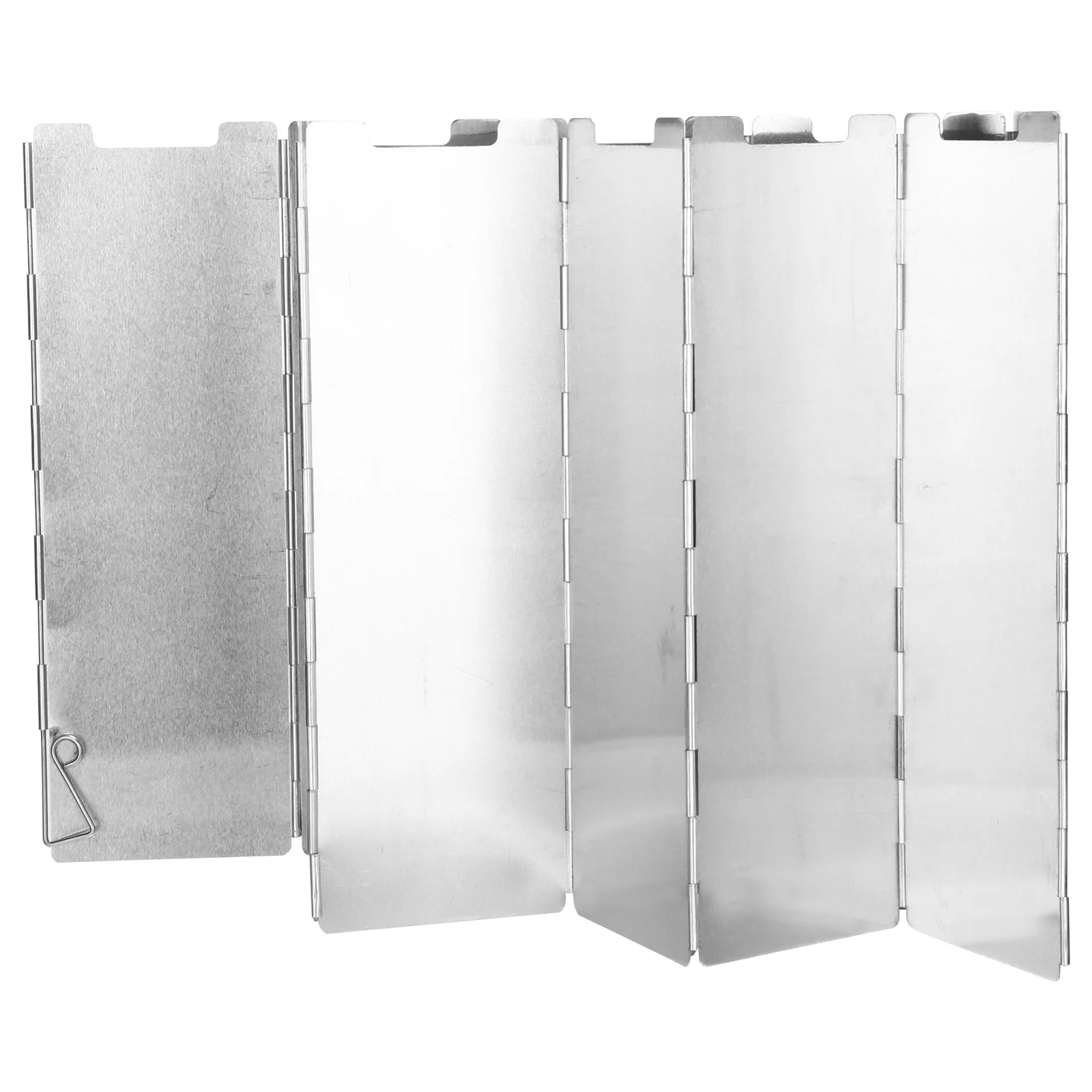 

1Pcs Aluminum Alloy Windshield Thicken 10 Sheets Folding Stove Windscreen Outdoor Camping Bbq Windshield Portable Stove