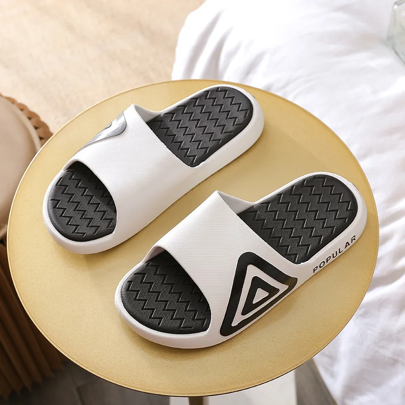 Summer Slippers For Men Women Eva Soft Bottom Slippers Indoor House Slides Flat Sandals Outdoor Beach Shoes