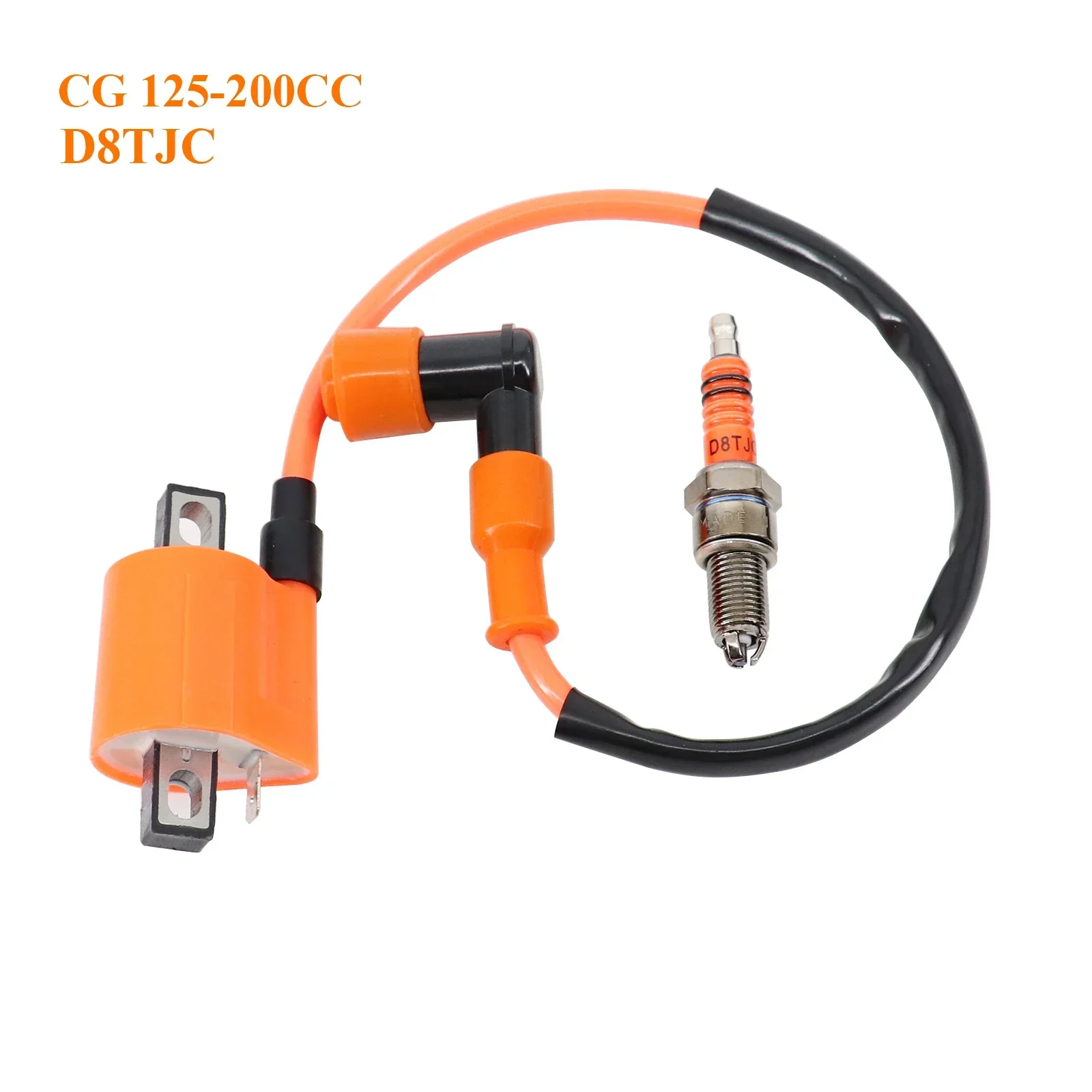 Racing Performance Ignition Coil D8TJC Spark Plug for CG 50cc 125cc 150cc 200cc High Pressure Coil ATV Quad Dirt Pit Bike Motor