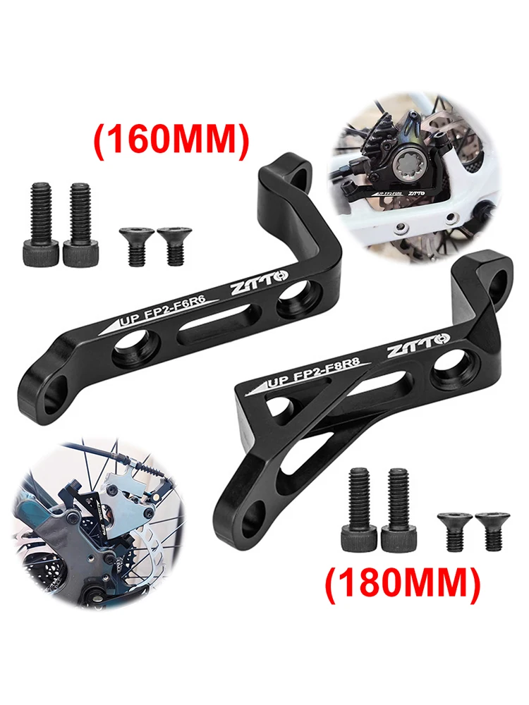 AliExpress Bike Disc Brake Adapter Post Mount To Flat Mount Front & Rear Disc Brake Caliper Mount Adapter PM To FM for 160 180mm Rotor