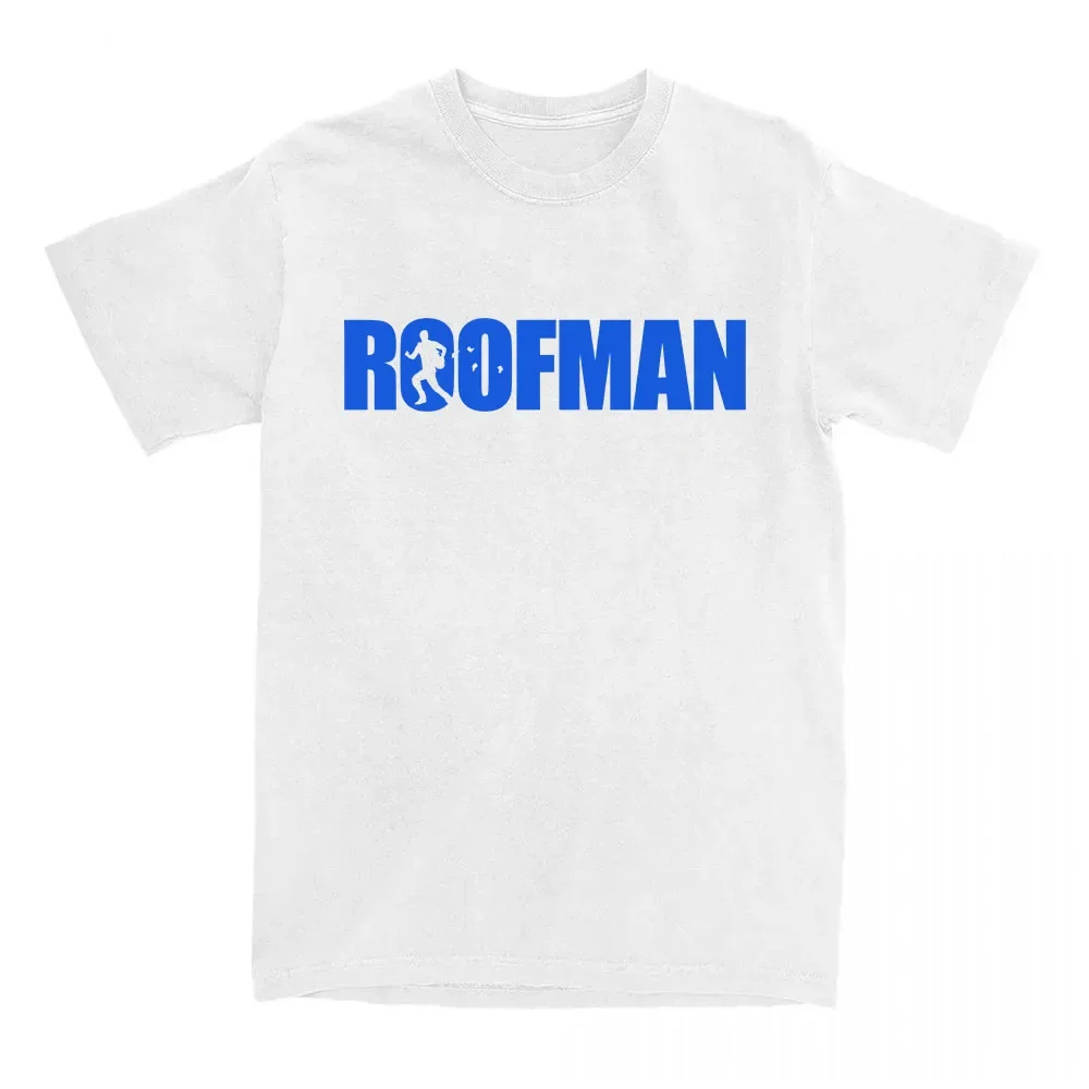 ユニセックスストリートウェアテレビルーフマンレタープリント Tシャツ半袖綿ルーズ男性 Tシャツ O ネックファッションカジュアル女性 Tシャツ