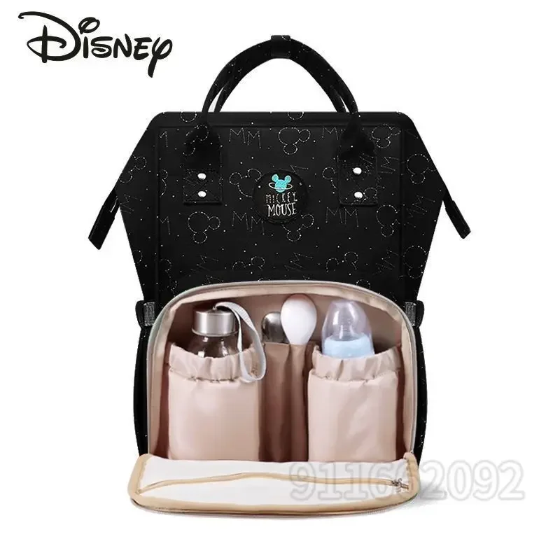 Disney Mickey New Diaper Bag Backpack Luxury Brand Original Baby Bag Cartoon Cute Baby Diaper Bag Backpack Large Capacity