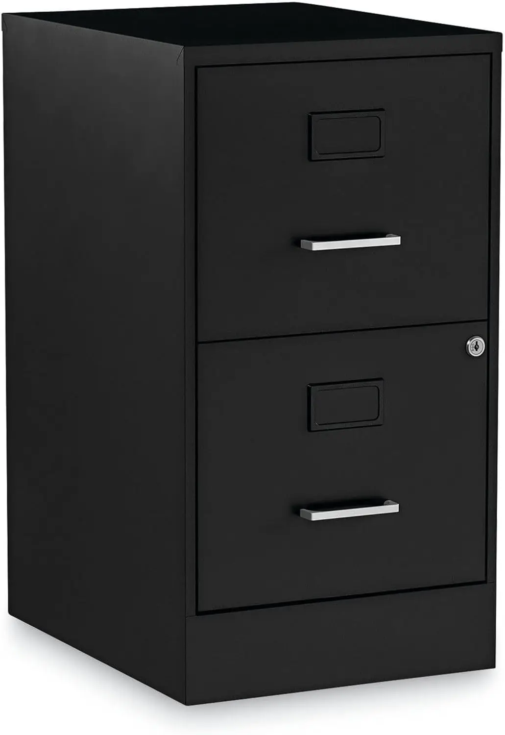 2806262 14 in. x 18 in. x 24.1 in. Soho 2-Drawer Vertical Letter File Cabinet - Black