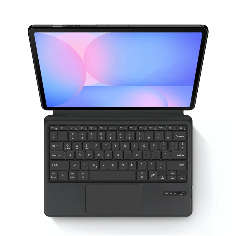 

Чехол с магнитной клавиатурой для Samsung Galaxy Tab S10 FE Plus 13,1 дюйма, сенсорная панель с подсветкой, чехол для Galaxy Tab S10fe Plus