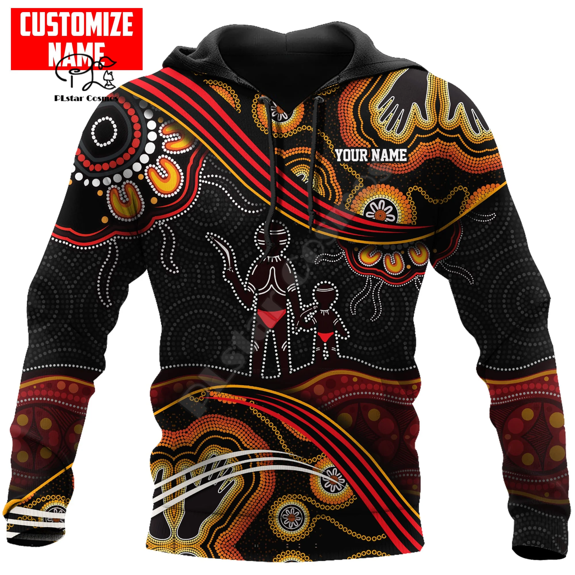 

PLstar Cosmos Aboriginal Australia Culture Country Tribal Retro Tracksuit Men/Women 3DPrint Casual Harajuku Pullover Hoodies X6