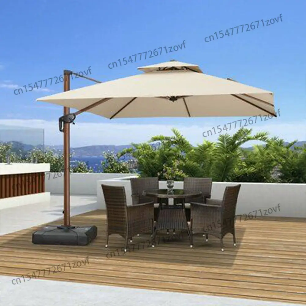 

Садовые зонты, большой консольный квадратный зонт, зонтик для патио, зонтик от солнца и основание