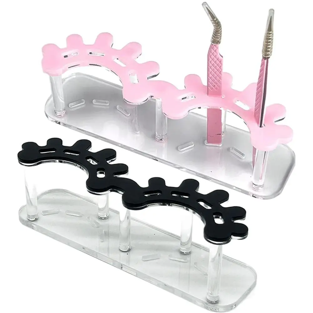 8 Holes Lash Tweezers Display Stand Steady Portable Beauty Tweezer Storage Rack Space Saving Smooth Surface