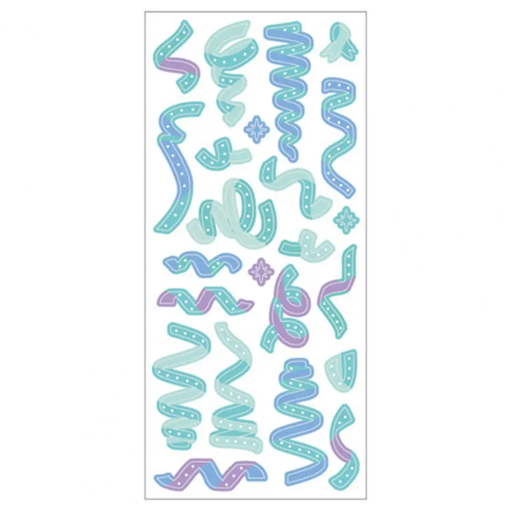 Beautiful 1 Sheet Innovative Heart Pattern Photocard Journal Decal Delicate Stationery Sticker Rich Patterns   Craft Supplies