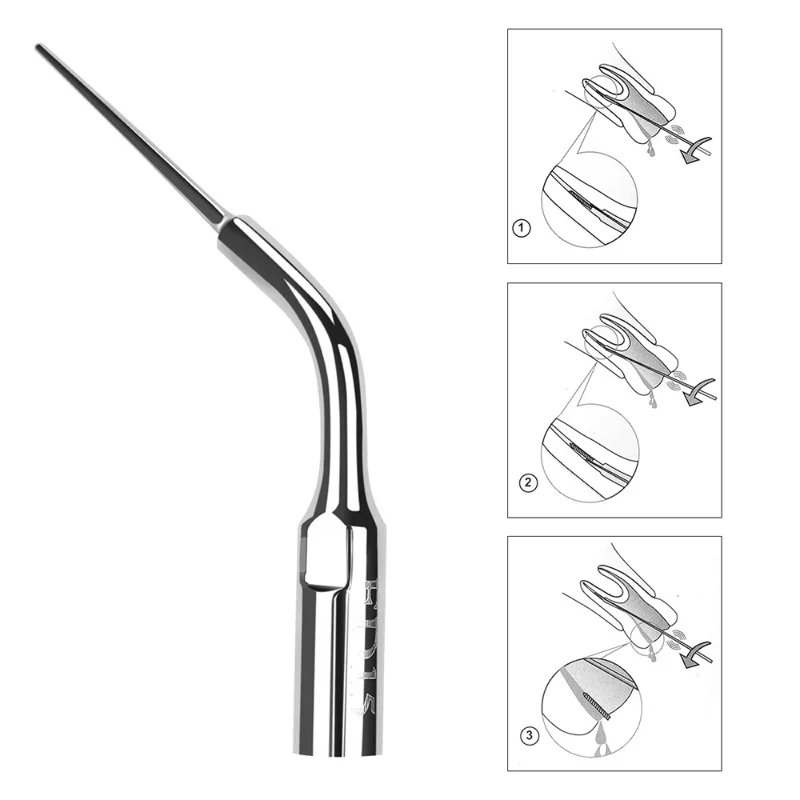 Denspay 1 peça pontas de escamação dental endo perio g p e apto para satelec pica-pau dte raspador ultrassônico periodôntica endodontia