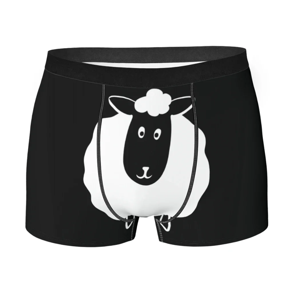 

Cute Chonky Sheep Man's Boxer Briefs Underwear Cute Diversity Sheep Highly Breathable Top Quality Sexy Shorts Gift Idea