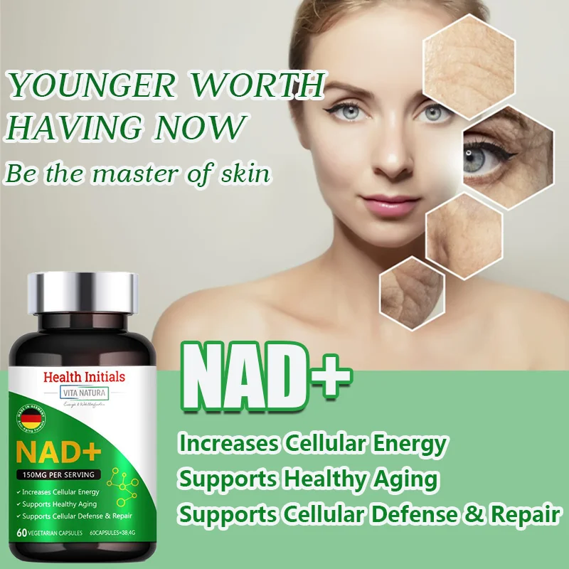 

Anti-Aging, NAD+ Supplements, Increase Cellular Energy Support, Promote Skin Cell Health, Help Cell Repair, Improve Immunity