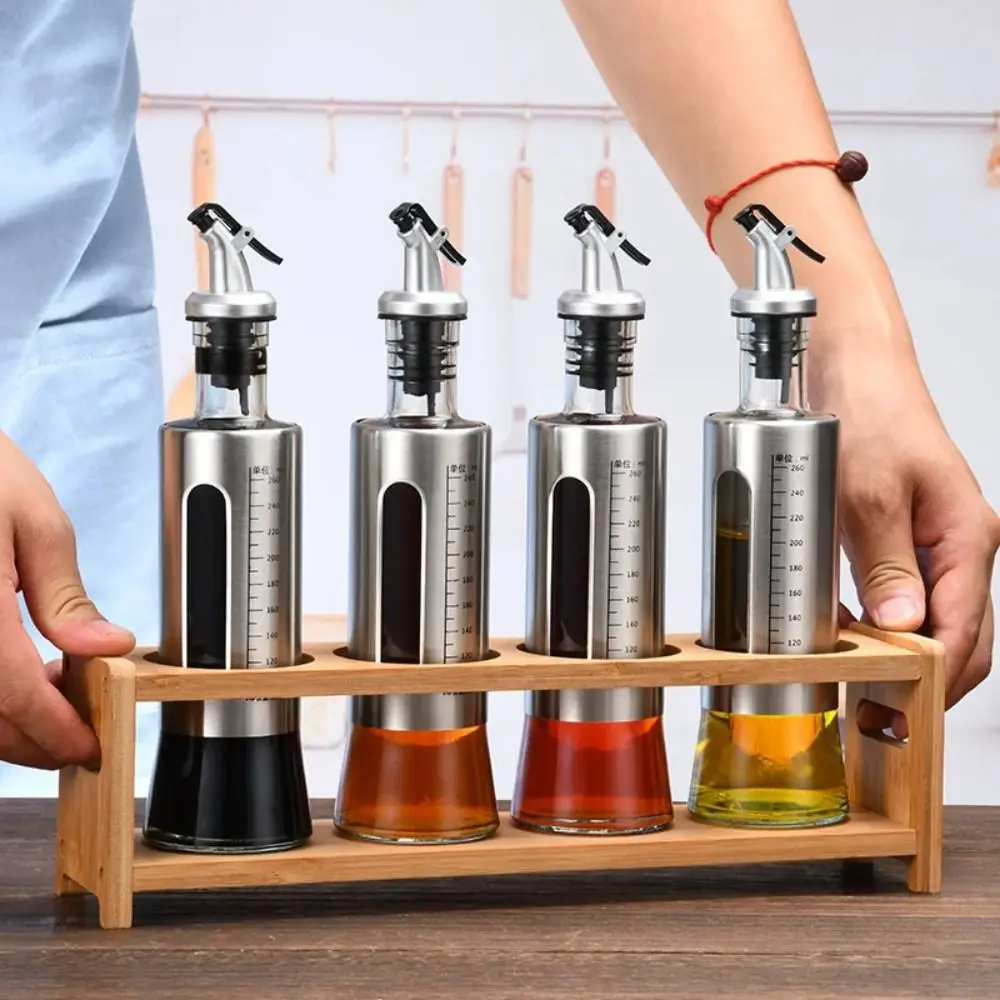 Wooden Spice Rack Kitchen Seasoning Can Storage Rack Oil Bottle Condiment Shelf Spice Jar Stand Kitchen Accessories Organizer