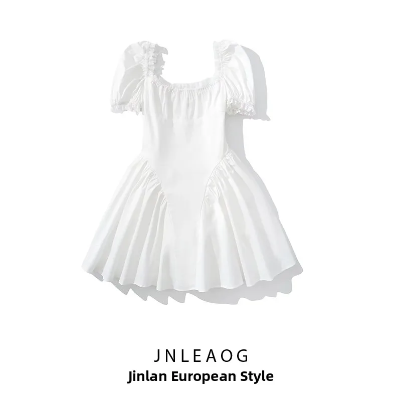 Ele High Waist Princ Dr Lace Me Ruffle Design Summer Faion Women's Dr JNLEAOG New Autumn Sle