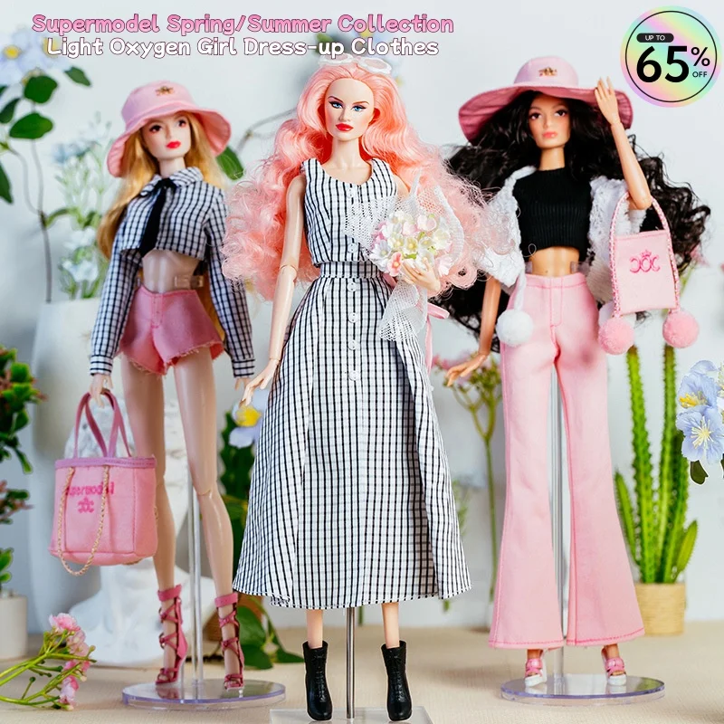 2025 New Supermodel BABI Doll Clothes Fashion Spring/Summer Collection Light Oxygen Girl Clothes Set 1/6 BJD Doll Daily Dress-up