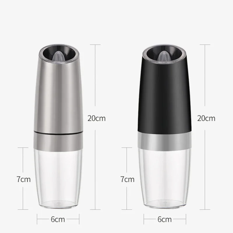 Moulin à épices électrique activé par gravité-capteur intelligent pour poivre et sel marin, solution de cuisine domestique sans effort