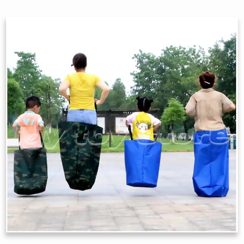 sack race Bag team games 2 Layer Cloth Kangaroo Jump teen Outdoor Team Building Game Adult Children sensory outdoor Game for kid