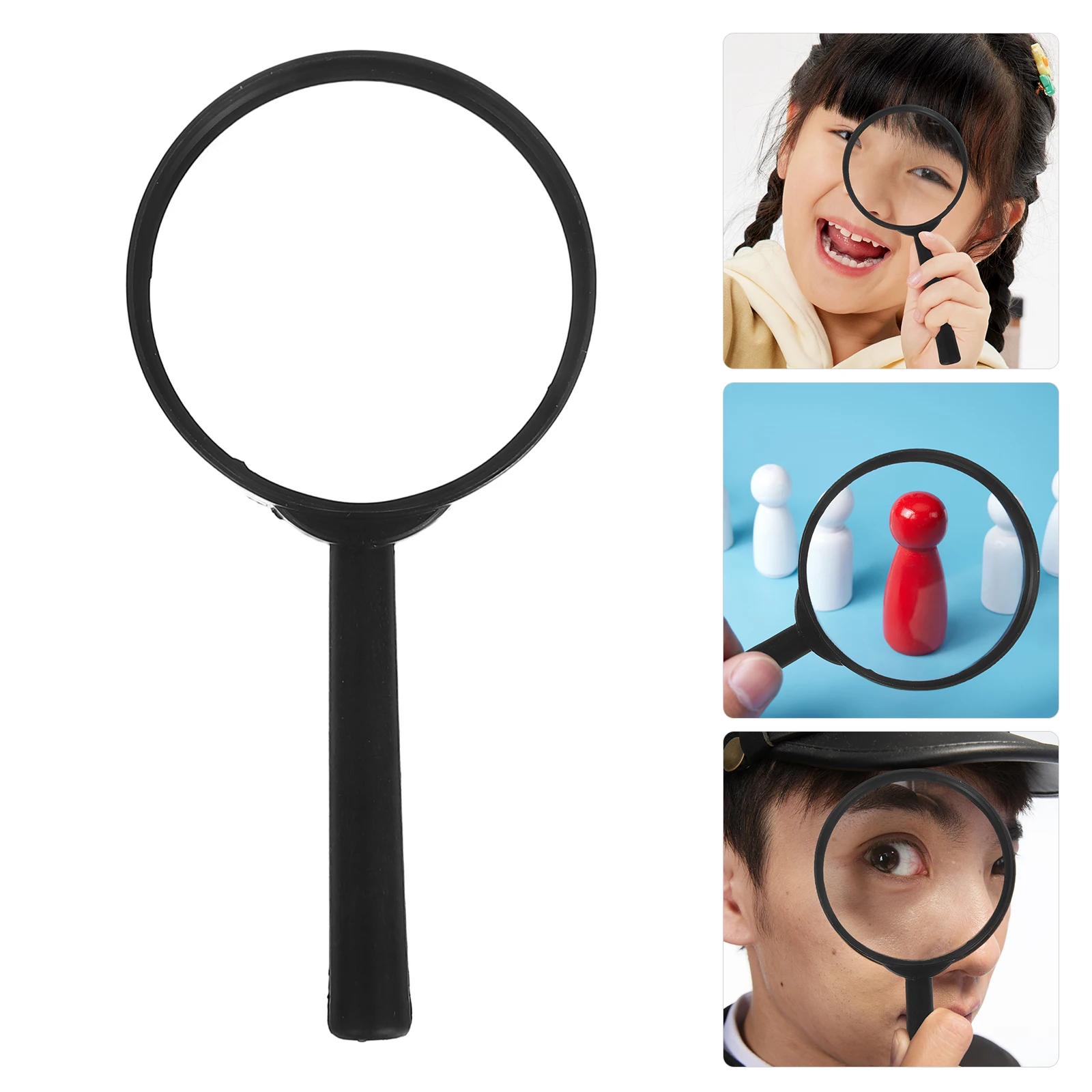 

10Pcs Teaching Handheld Magnifier 3x Portable Science Reading Observation Tool Outdoor Exploration Party Handheld Magnifier