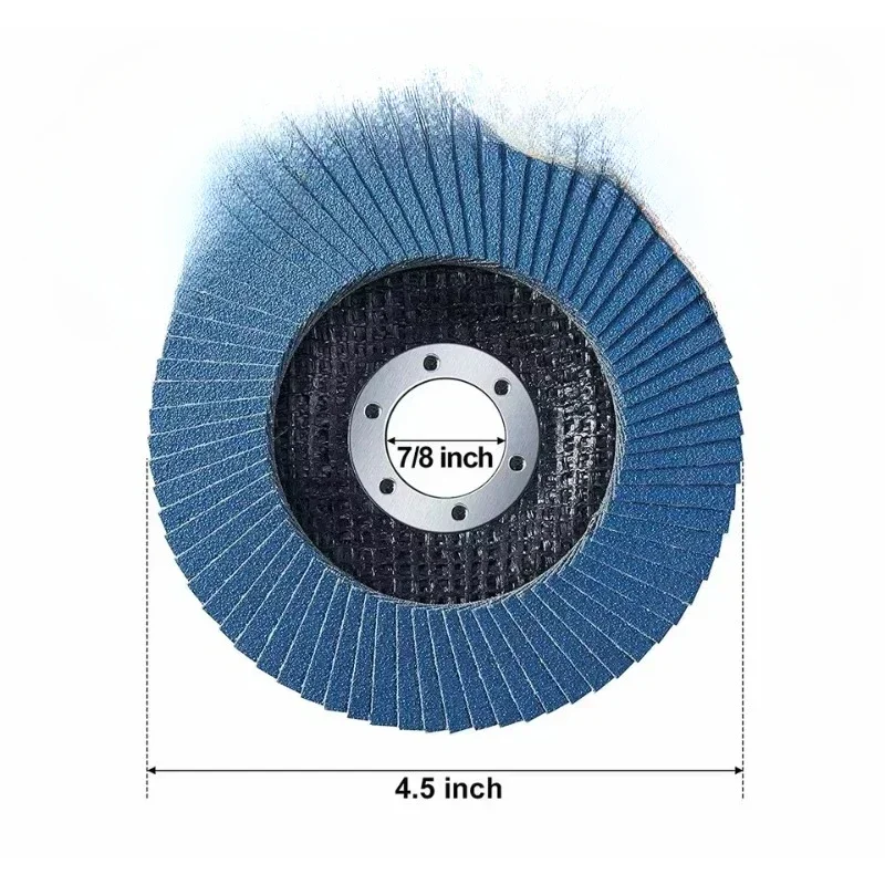 

FLAP GRINDING SANDING DISCS 115mm 4.5" 40 60 80 120 GRIT ANGLE WHEEL