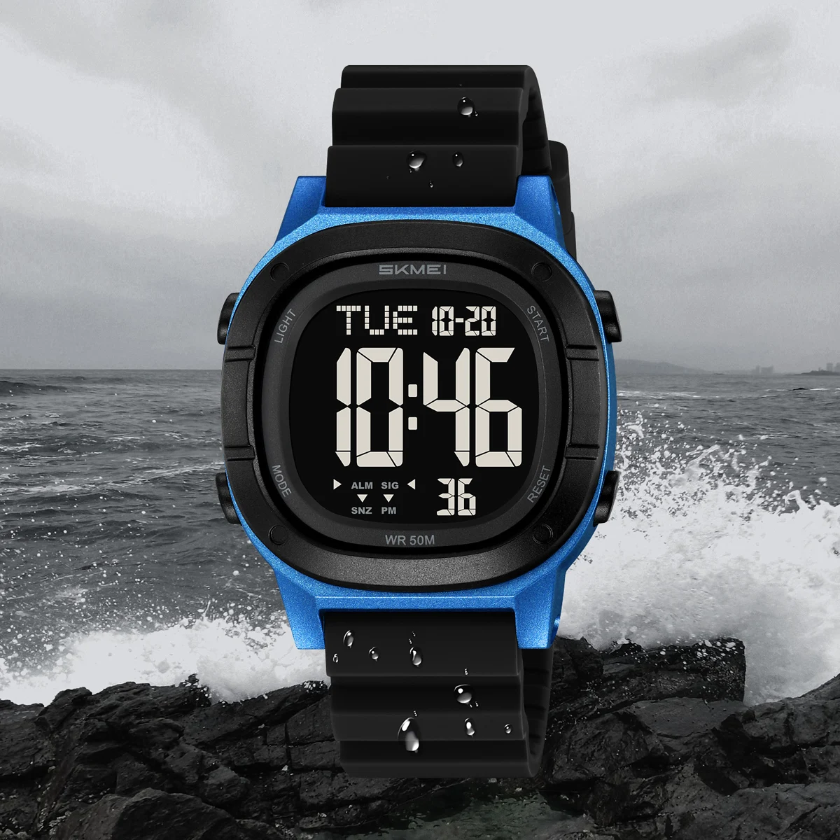 SKMEI Multifunctional 2Time Sports Digital Wristwatch For Men Women Chrono Count Down Timer Watch Waterproof Electronics Watches