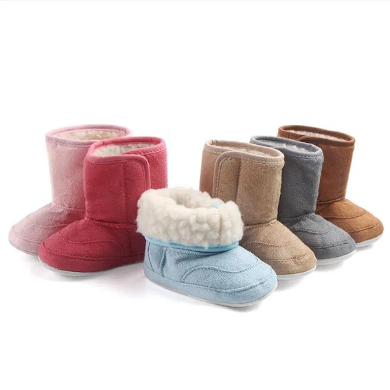 

Baby Autumn Winter Infant Snow Boot Boys Girls Crib Shoes Fleece Warm Soft Sole Anti-slip Shoes Toddler First Walker