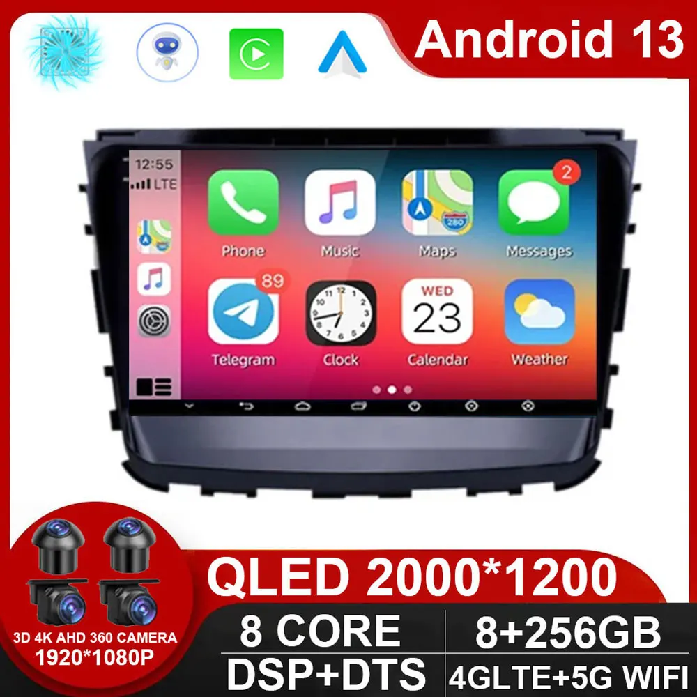 

Android 13 Auto WIFI 4G LET Car Radio Video Player For SsangYong Rexton 2019 - 2022 Multimedia GPS Stereo Carplay NO DVD DSP