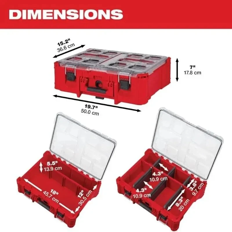 Milwaukee PACKOUT 48-22-8432 scatola portaoggetti per parti di utensili