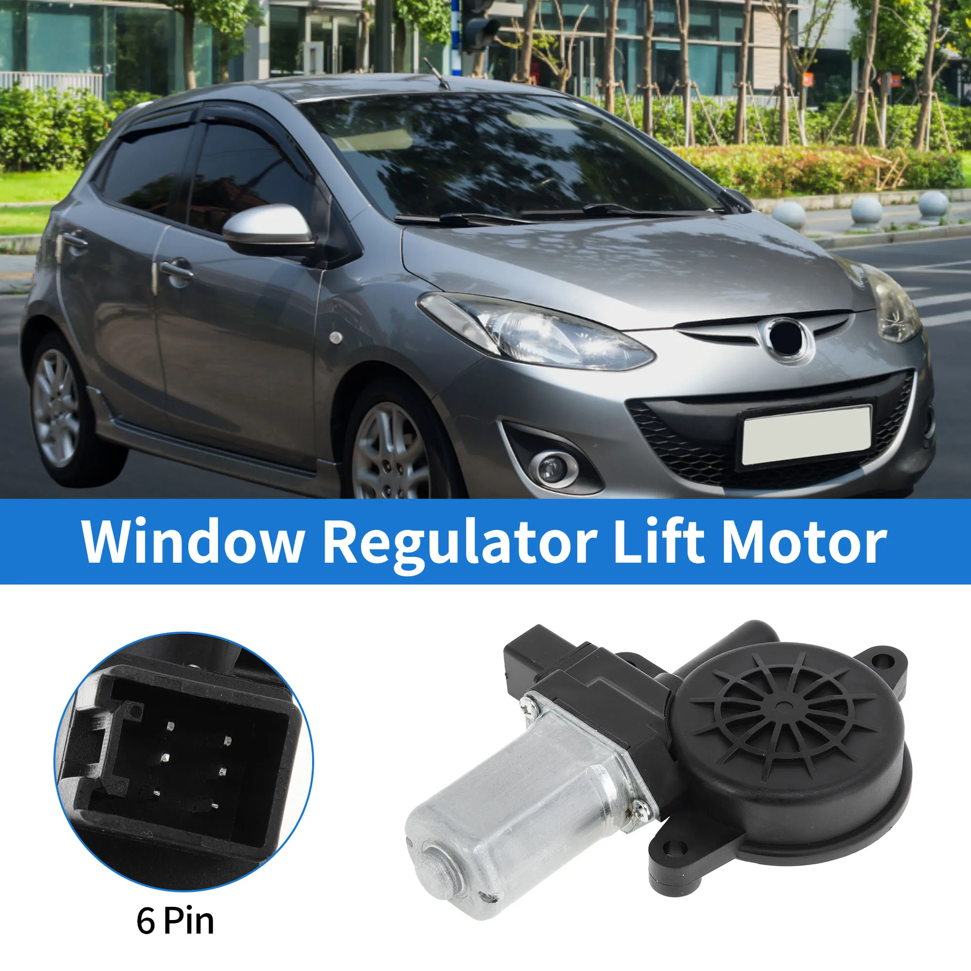 

UXCELL No.D6515958XB Power Window Regulator Lift Motor for MAZDA 2/3/6/CX-5 2011-2014