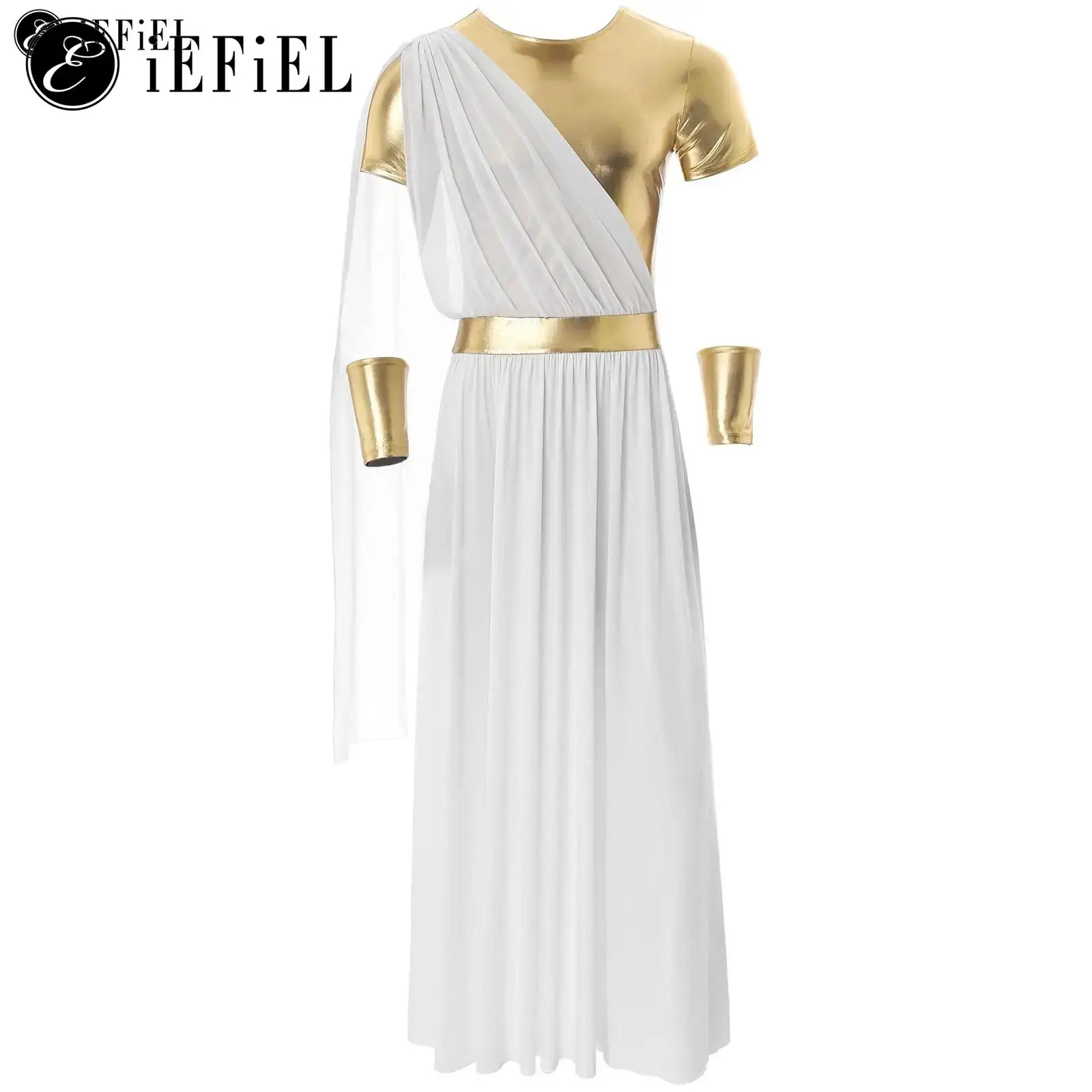 Mens Greek Toga Costume Roman God Ancient Grecian Mythology Philosopher Rome Nobility Cosplay Robe for Halloween Party Carnival