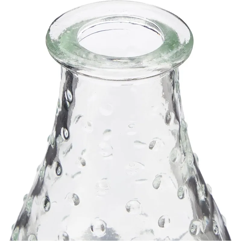 Glass Vase, 7 cm Diameter, 14 cm with Dots