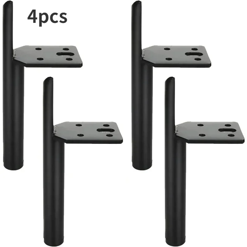 4pcs Chair Base Custom Made Matt Black Textural Furniture Accessories For Cabinet Stylish Metal Iron Sofa Stands  15cm 20cm