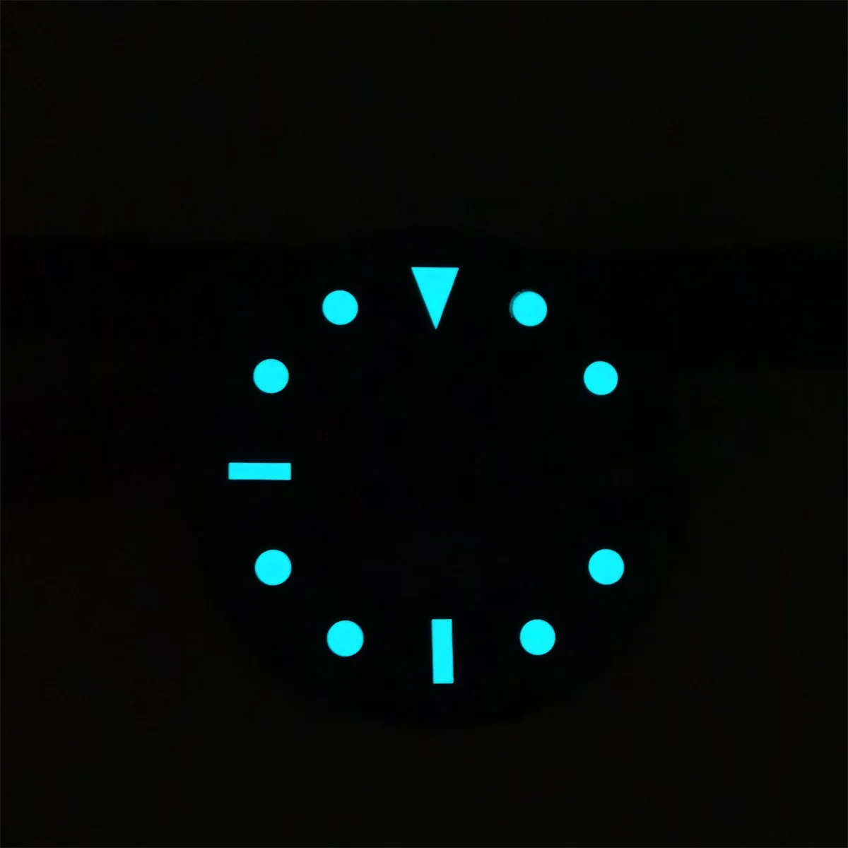 NH34 Watch Dial Hands set BGW9 Ice Blue Luminous 28.5mm Watches Faces 4 Hands Set Modified Parts