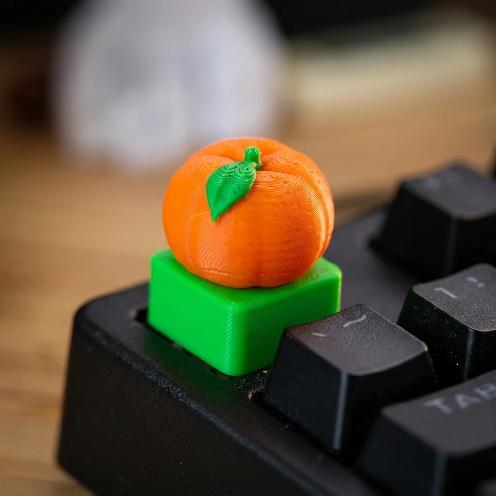 tangerine Custom Keycaps Cross Axis PC Gaming Keyboard Peripherals Collection Gift