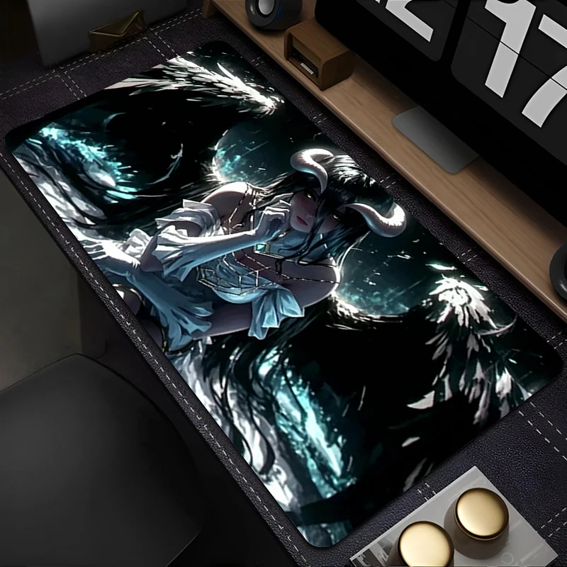 Mouse Pad Gaming Mouse Pad Pc Accessories O-overlord Albedo Large Desk Mat Cute Anime Mouse Pad Computer Gamer Extended Mousepad