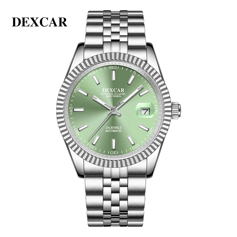 DEXCAR 2024 New DJ41 Men\'s Watches Luxury Automatic Watch For Men Date Mechanical Wristwatch Men 316L Stainless steel Clock Man