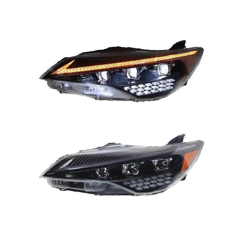 سيارة Led المصباح النهار تشغيل ضوء لتويوتا كامري 15-17 النسخة الأمريكية تعديل بدوره إشارة #2