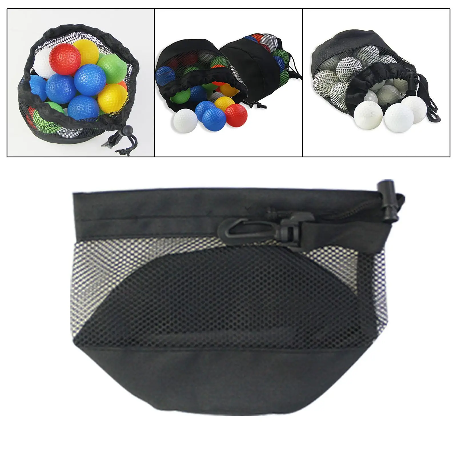 Golf Ball Bag Practical Match Balls Holder Carrier Golf Fence Mesh Bag